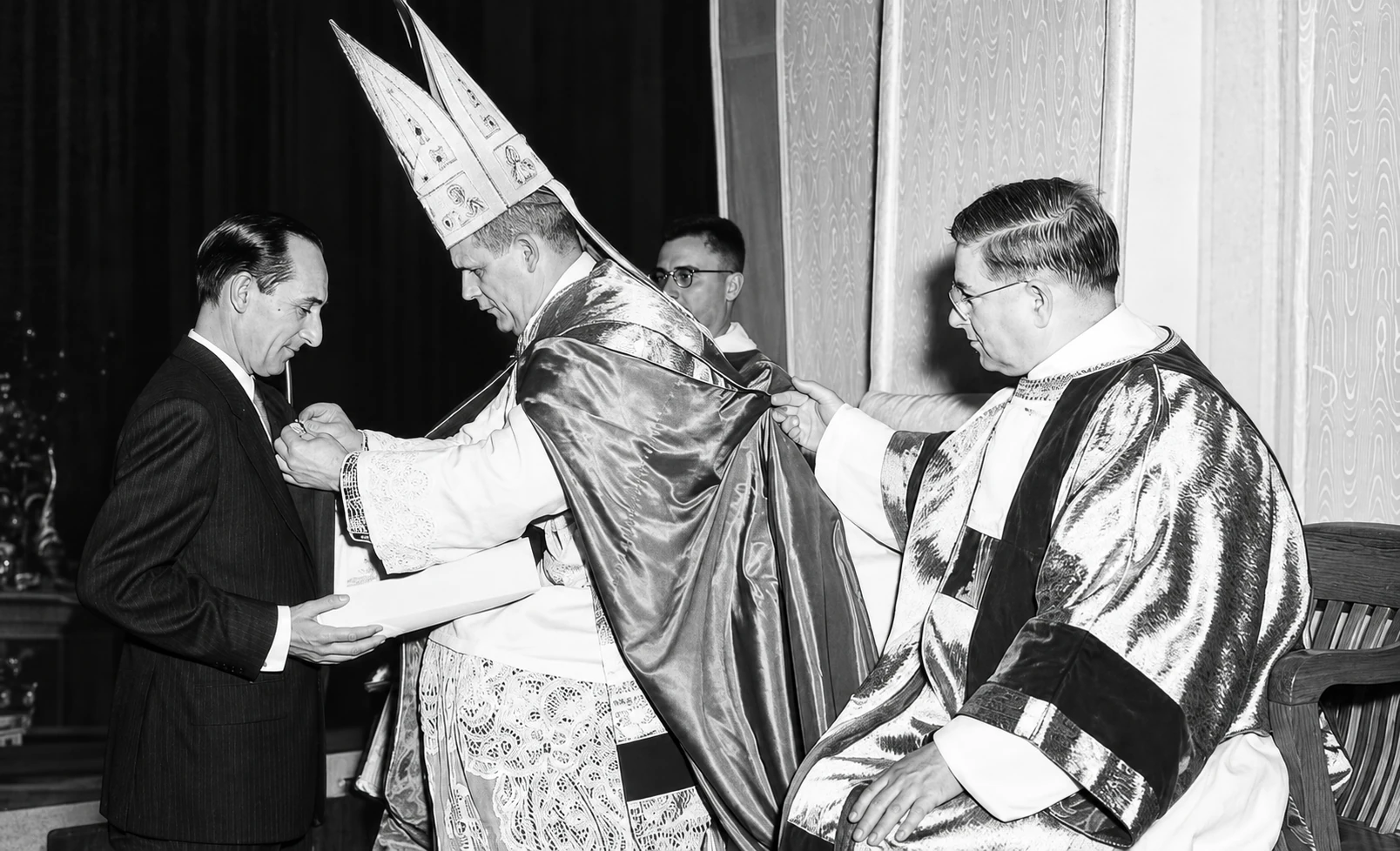 Benedizione del collegio nel 1954