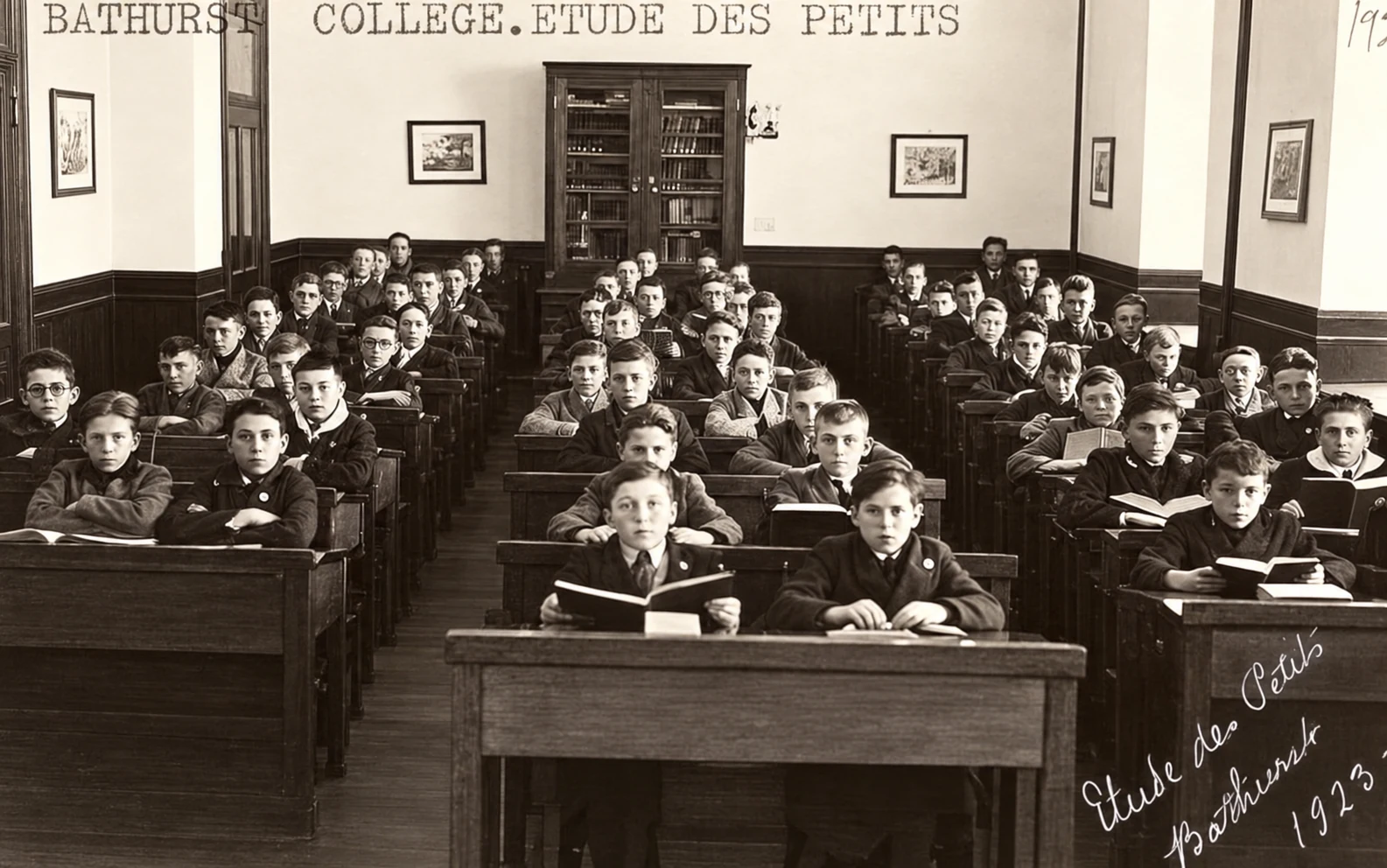 Studio dei più piccoli nel 1923