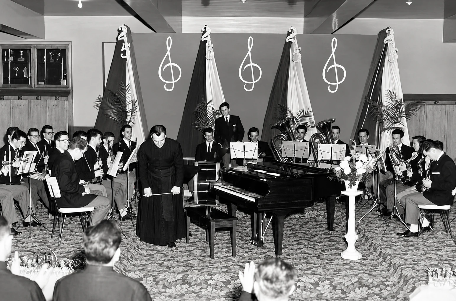 Prima banda con padre Dollard Tremblay