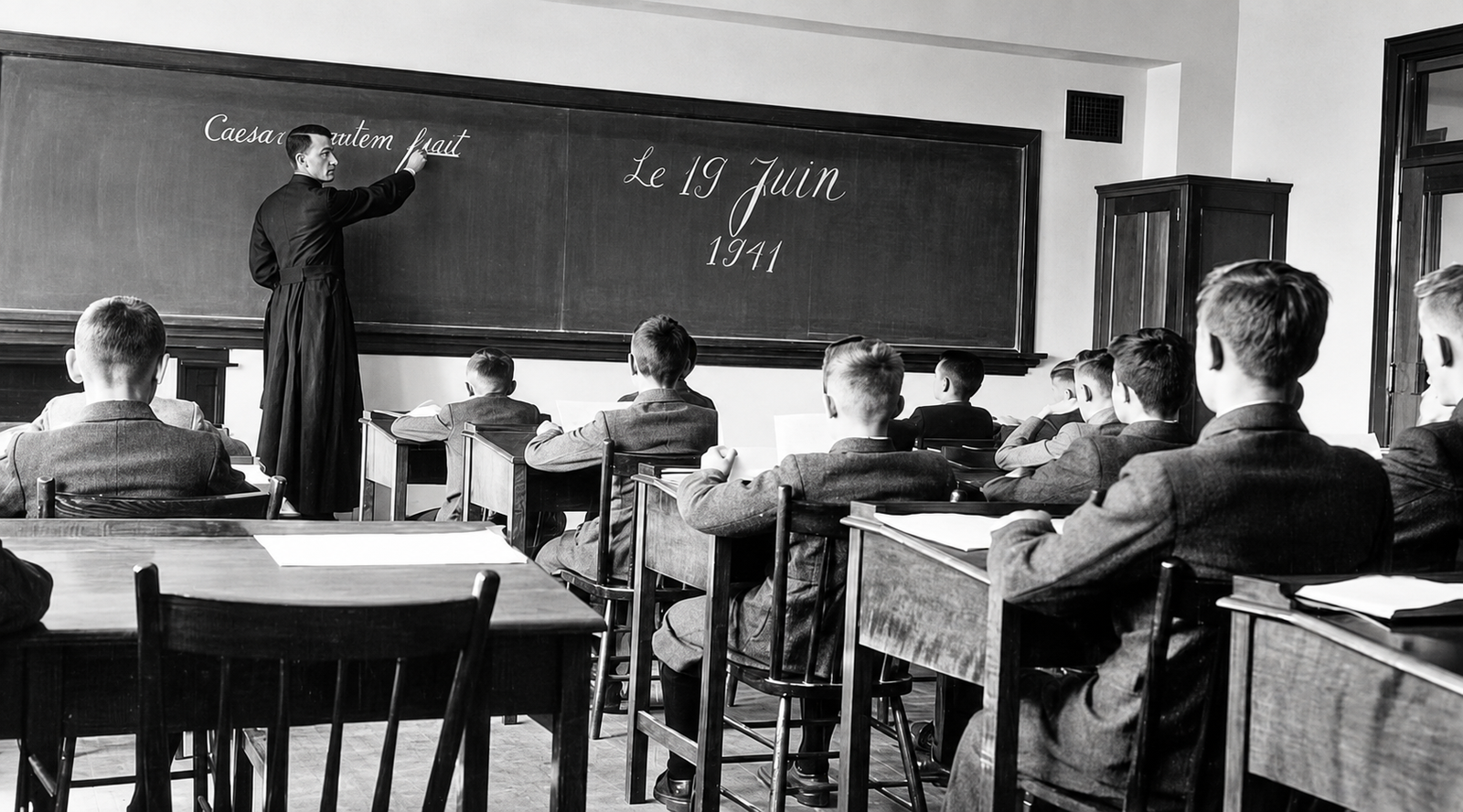 Salle de Classe du Père Gedeon en 1941