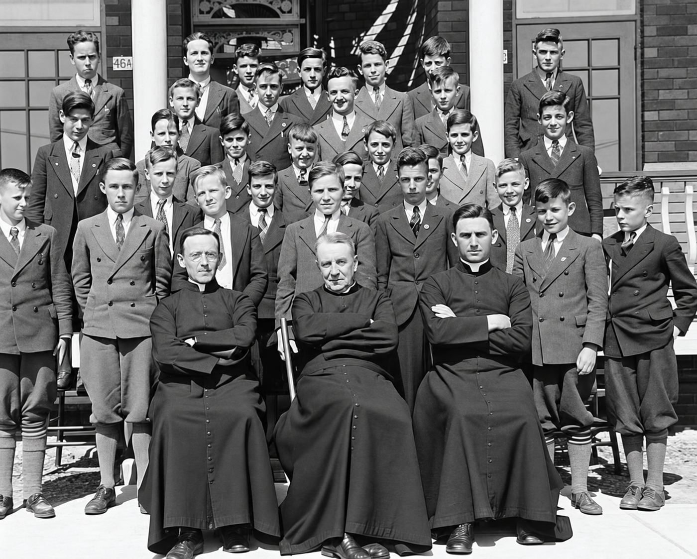 Éléments avec MM. Chauret, Gauthier et Léger en 1937-1938