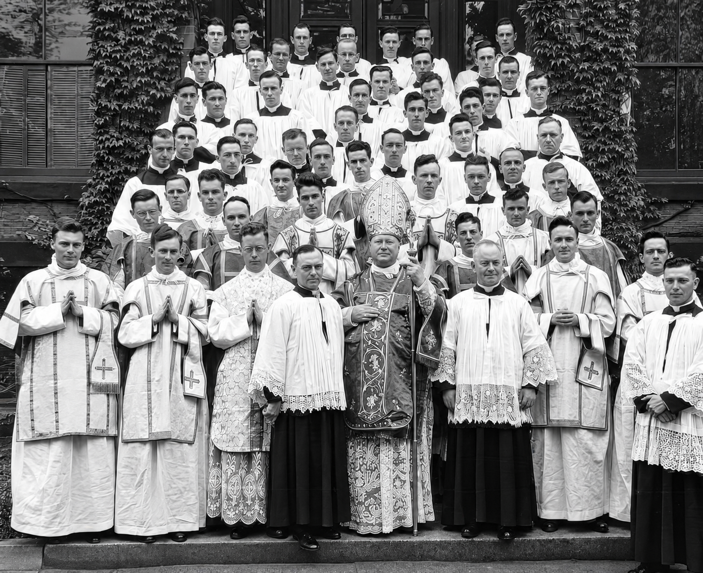 Groupe des ordinands avec Mgr McNally