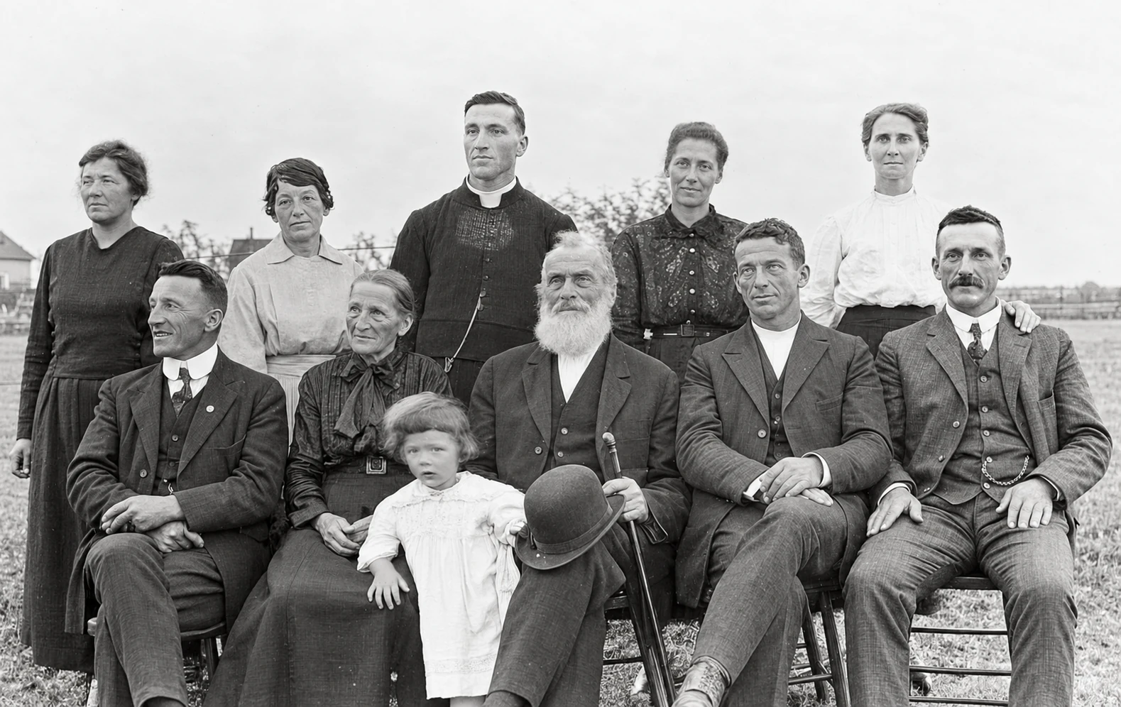 Famiglia di padre Siméon Comeau nel 1907