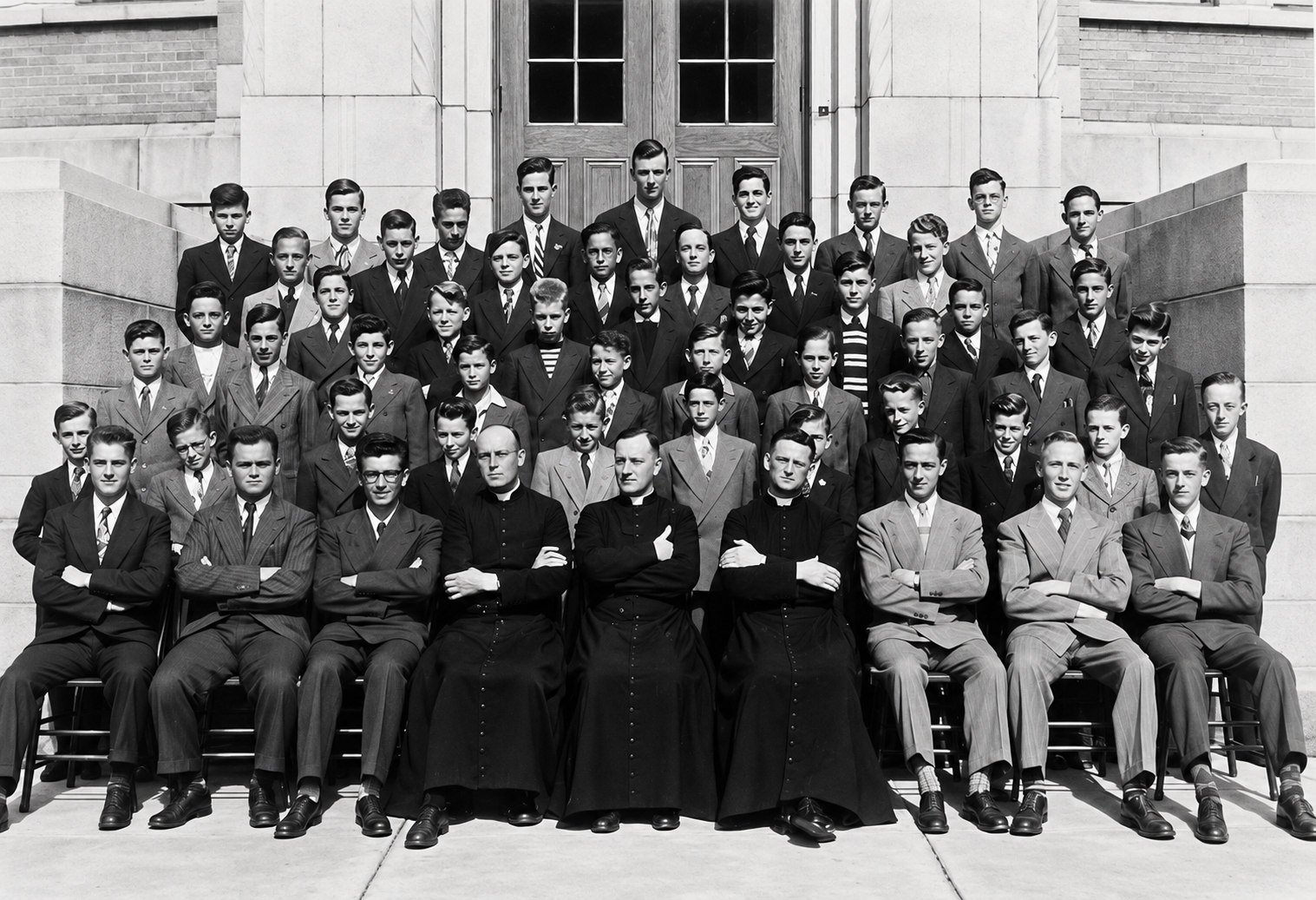 Juvénistes avec P. Ferland 1948-1949