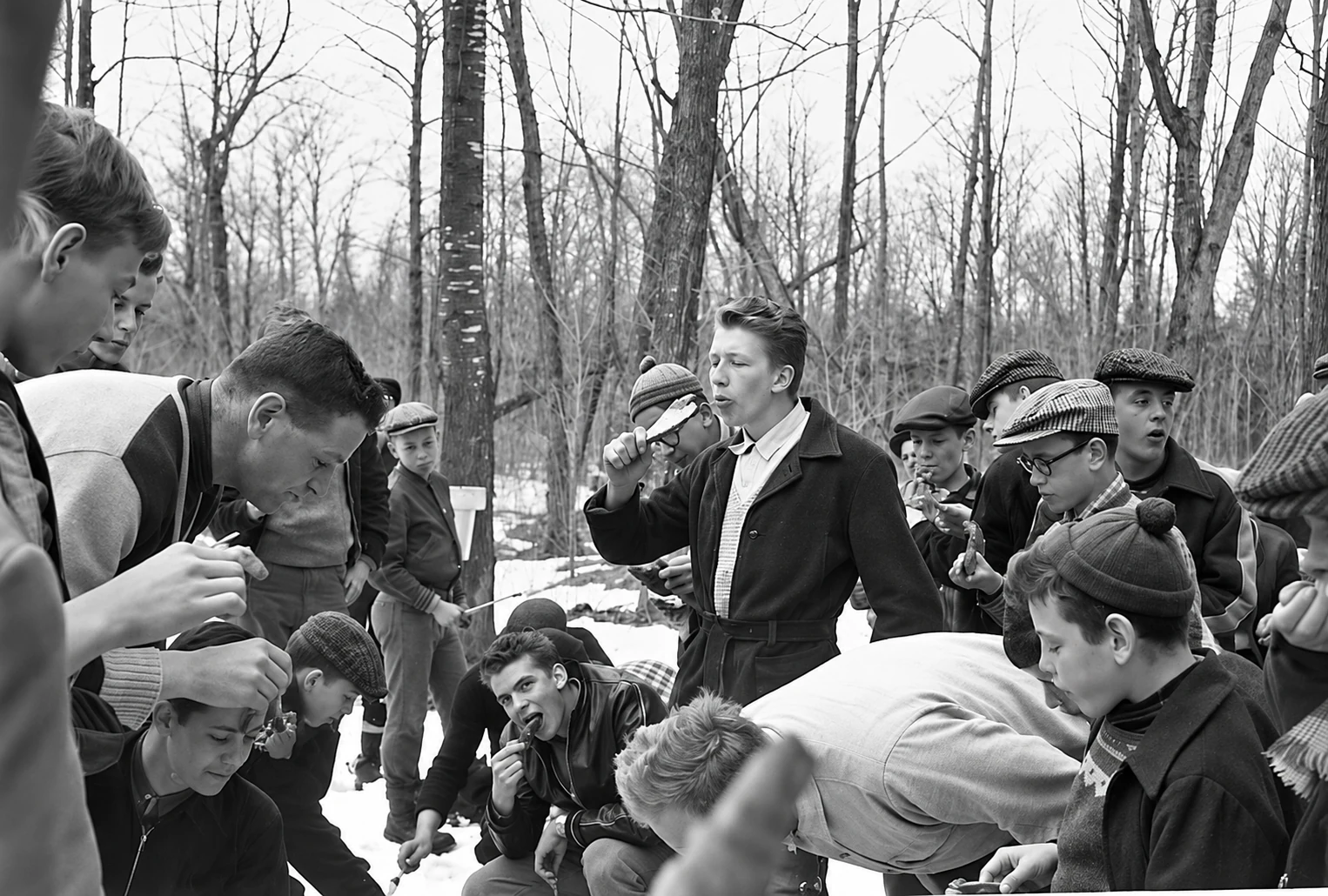 Festa dello sciroppo d’acero nel 1960