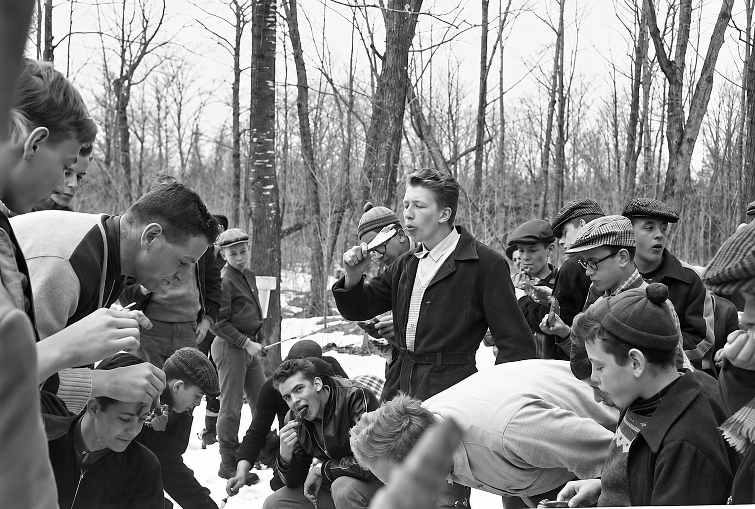 Partie de sucre en 1960