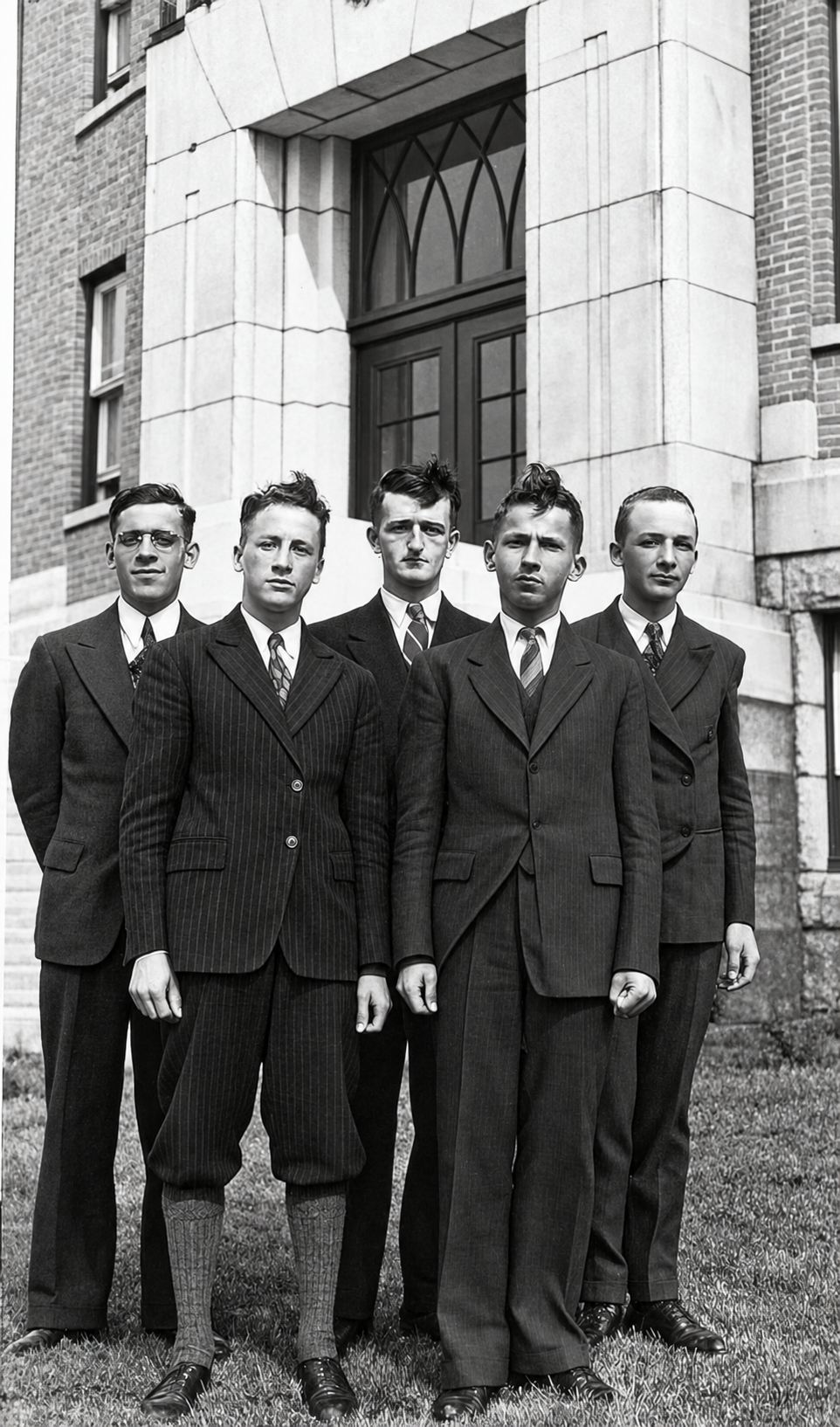 Les premiers rhétoriciens en 1944