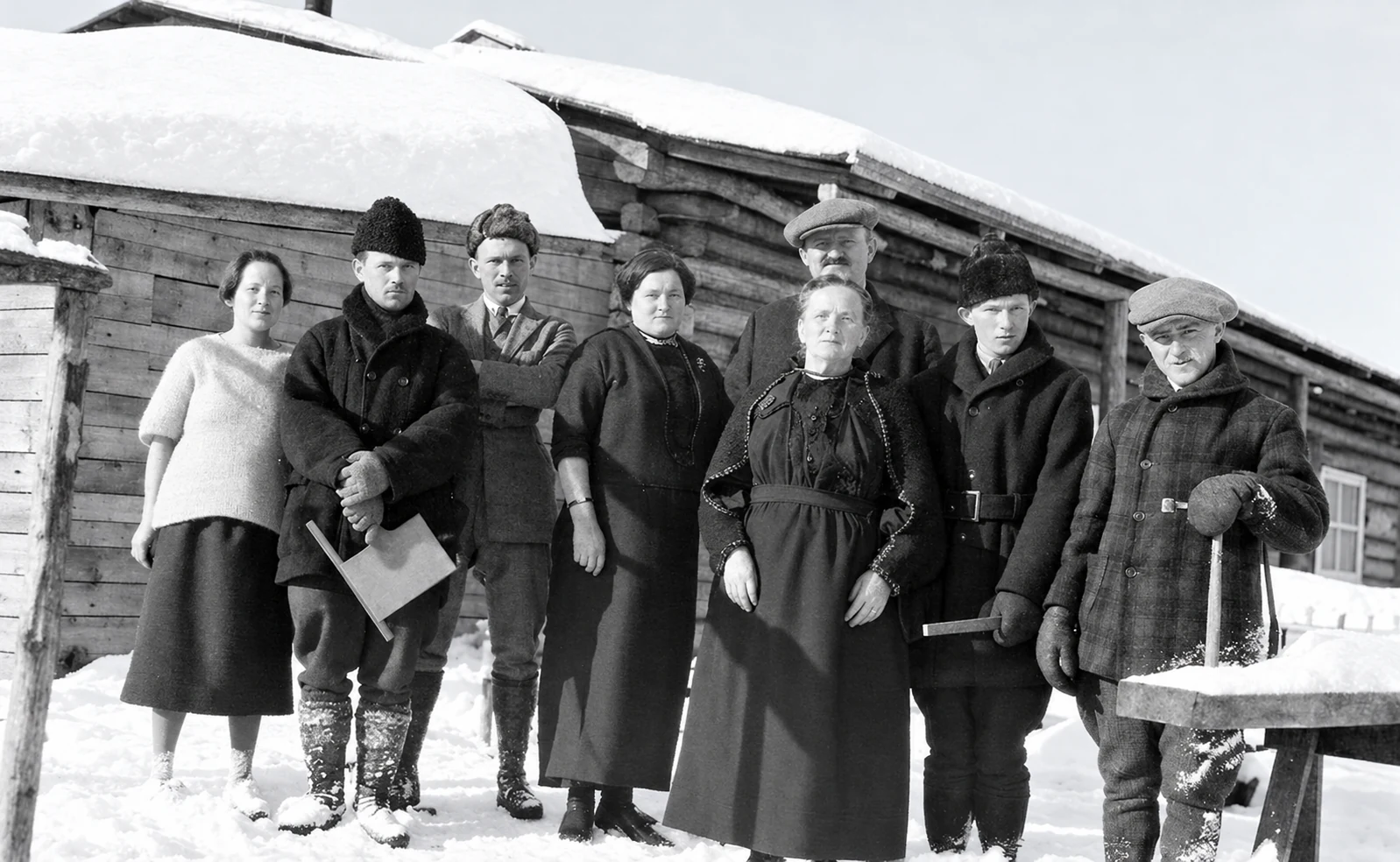 Archival photograph of the North Shore logging camps, image 12