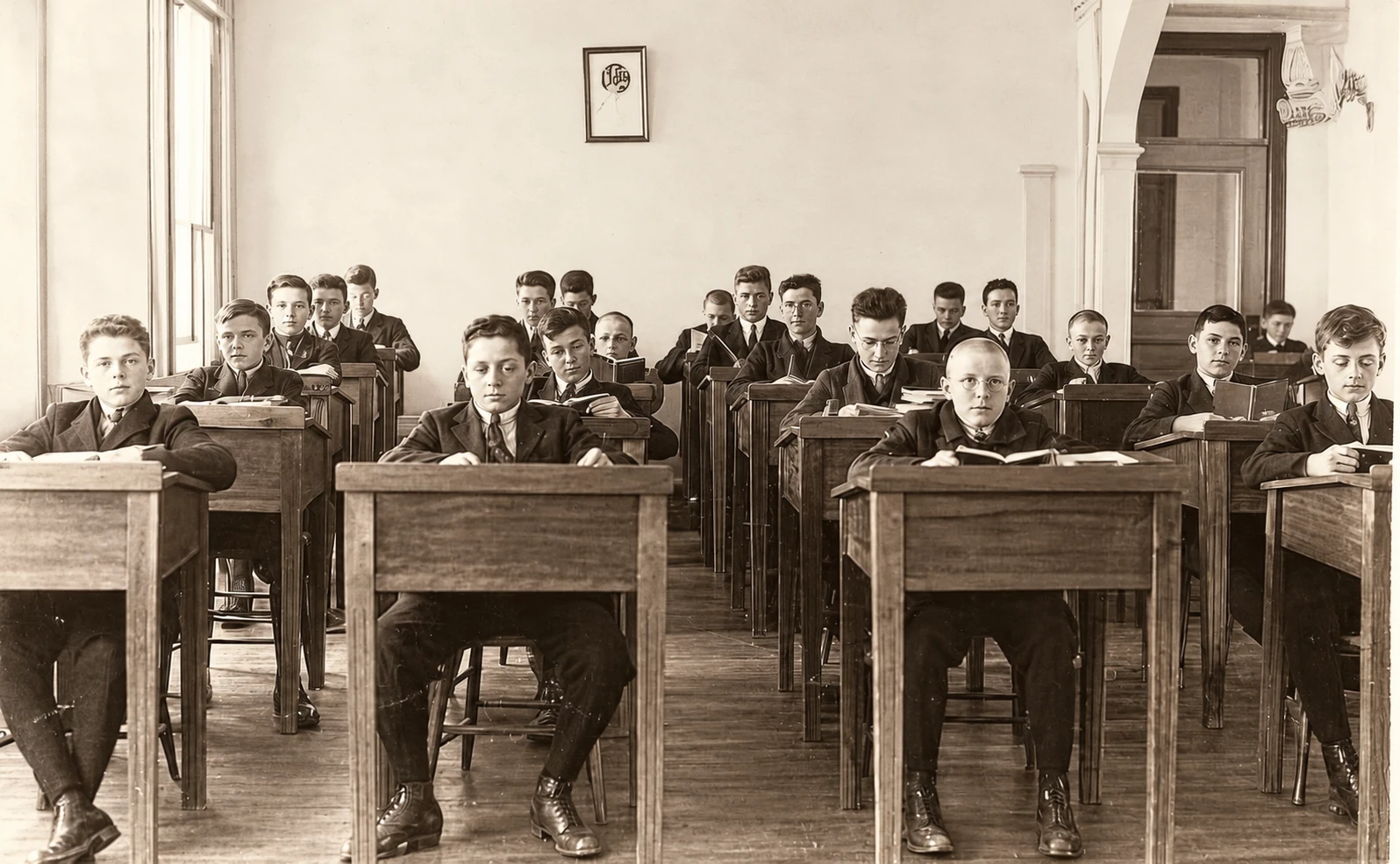 Aula di studio nel 1923