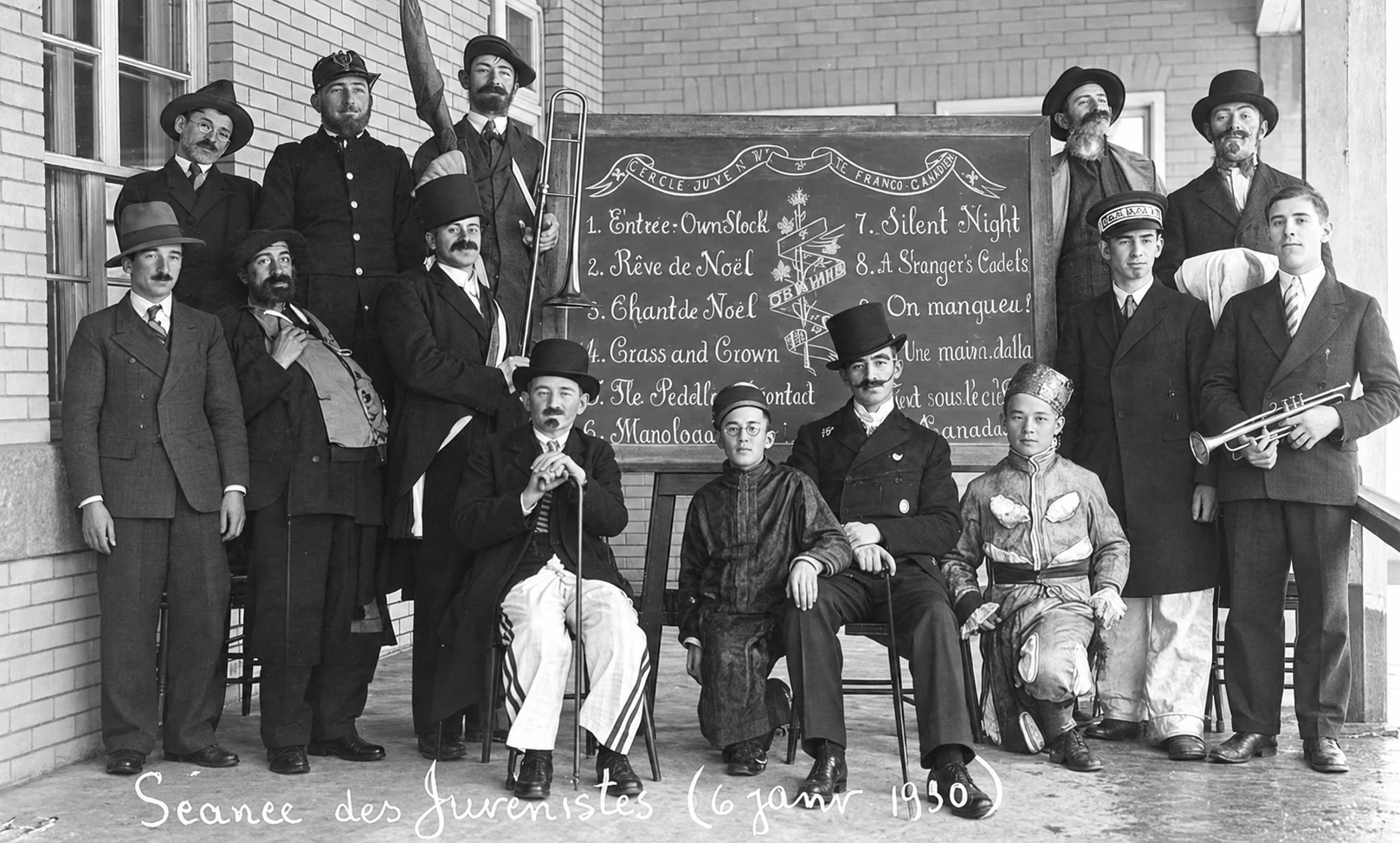 Spettacolo dei seminaristi minori nel 1930