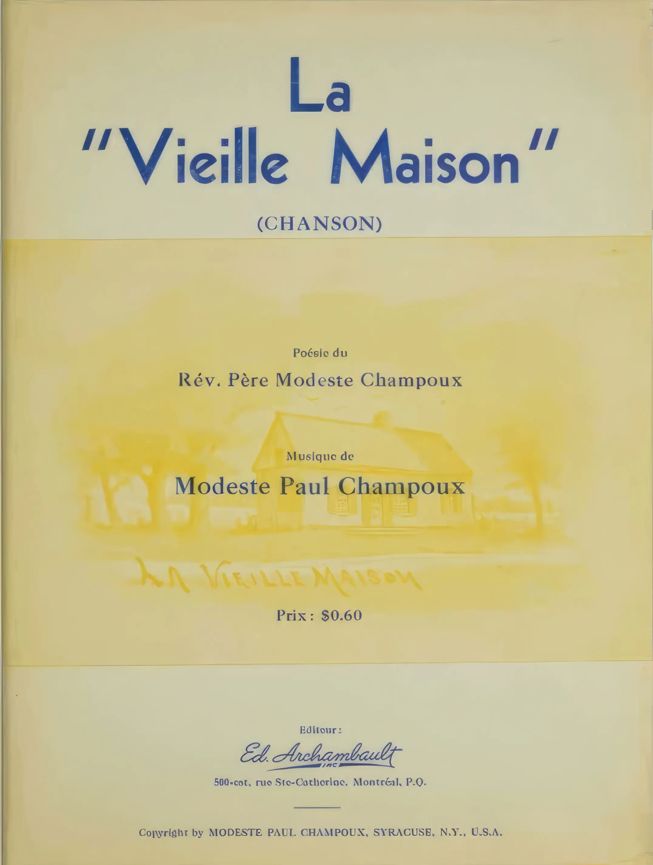 Document relating to Modeste Champoux · 3