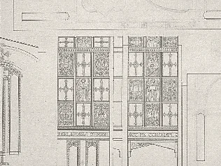 Planimetria generale della decorazione della chiesa di Sant’Amélie