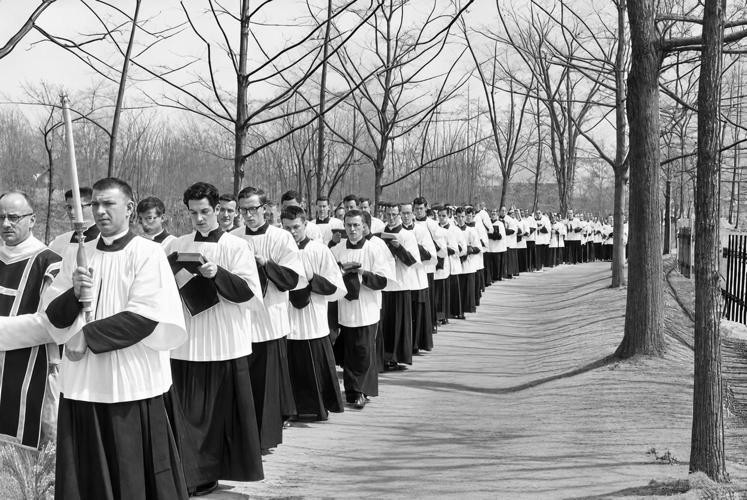 Funérailles du Père Alfred Léger en 1960