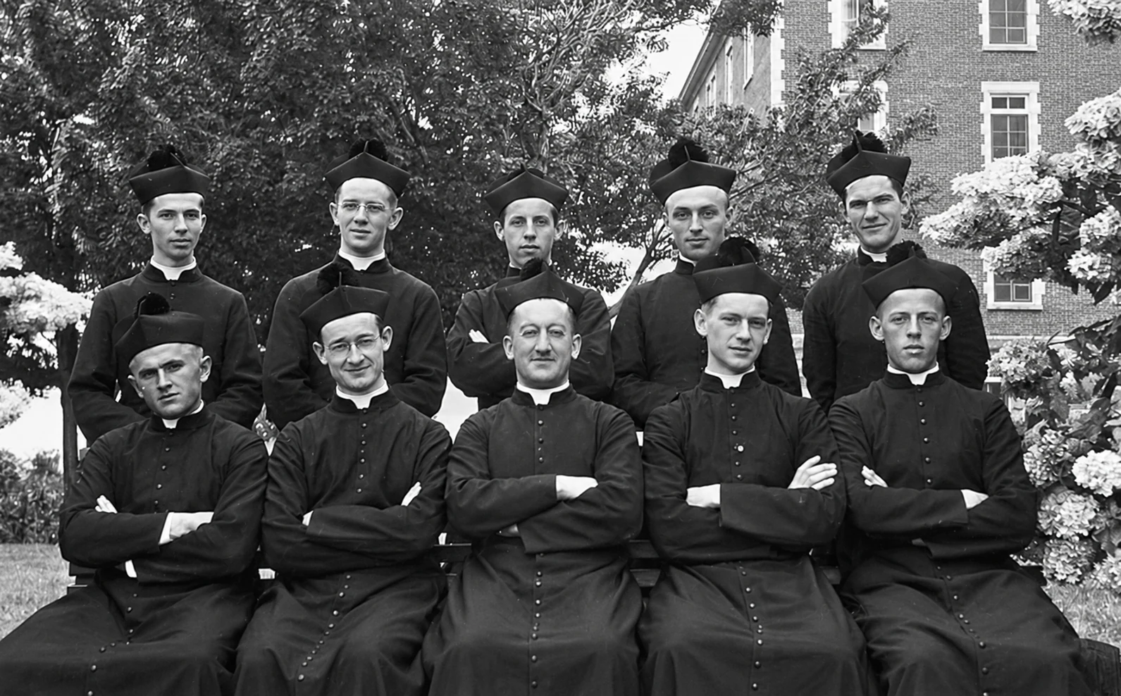 I novizi nel 1944, tra cui padre Clément Légaré
